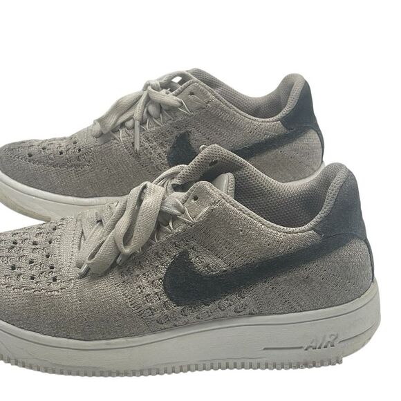 Nike Air Force 1 Flyknit Low Pale Grey  size 6 - Picture 2 of 16